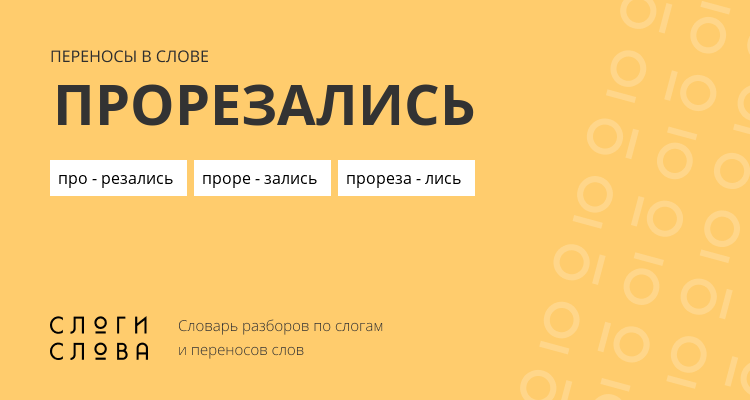 Переносы слова прорезались