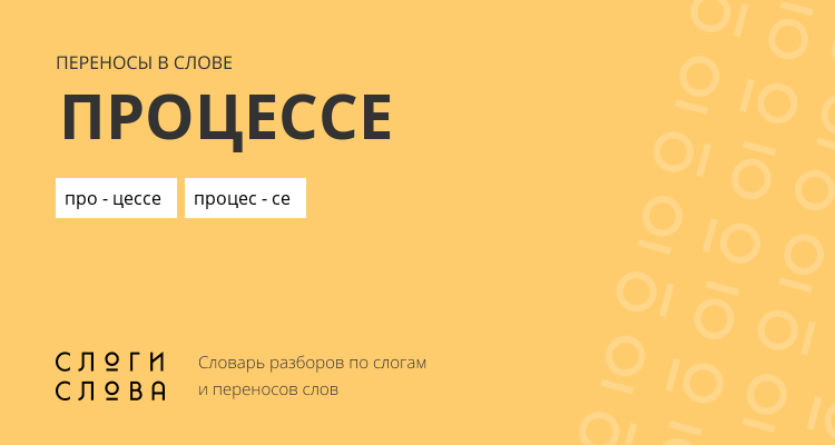 Переносы слова процессе