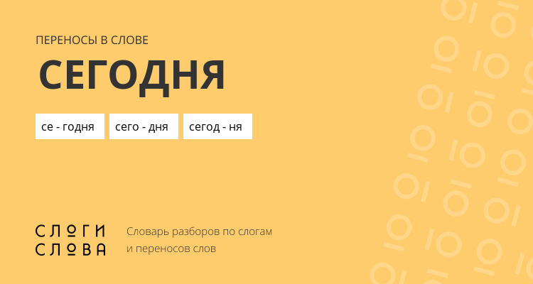 Переносы слова сегодня