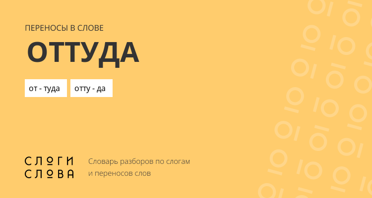 Переносы слова оттуда